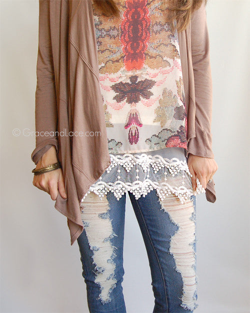 Grace & Lace Pointed Lace Top Extenders - Babe Outfitters