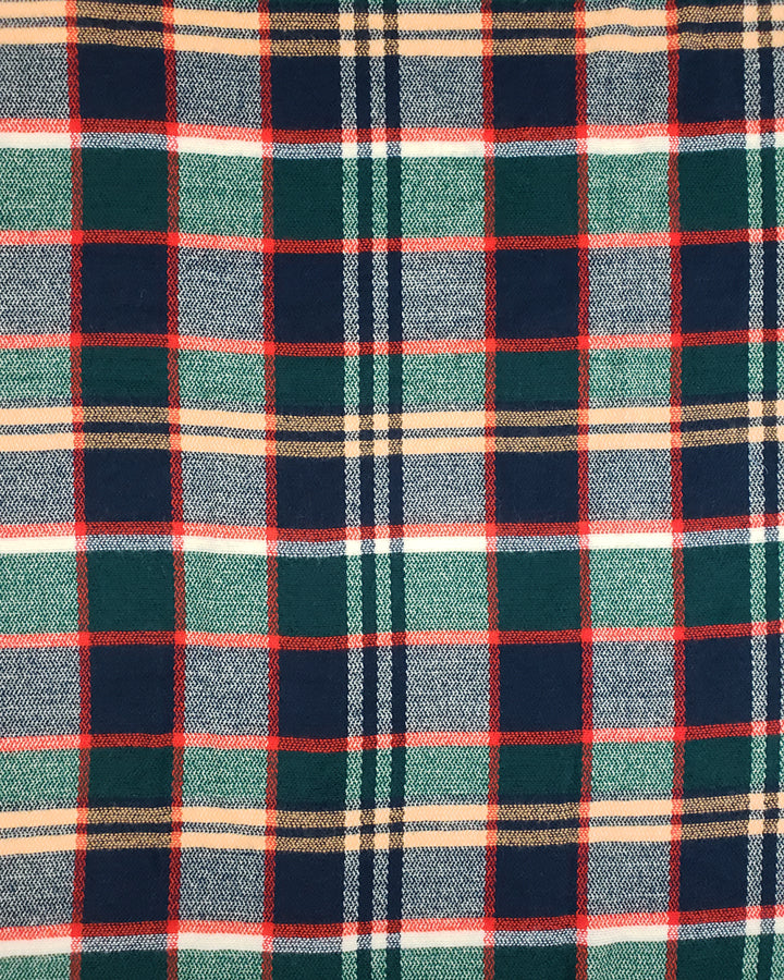 Grace & Lace Blanket Scarf/Toggle Poncho (Evergreen/Hot Orange) - Babe Outfitters