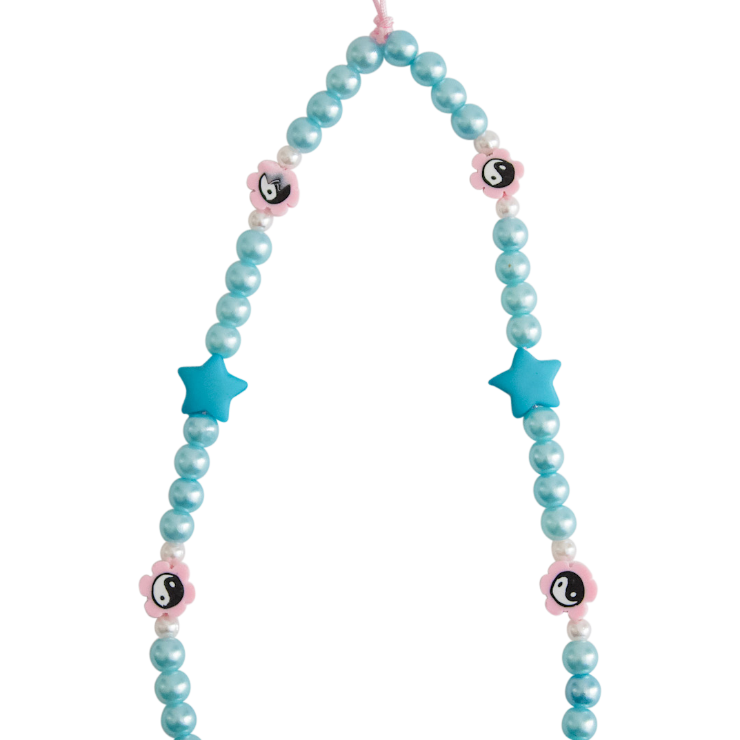 Phone Charm (Blue Yin Yang)