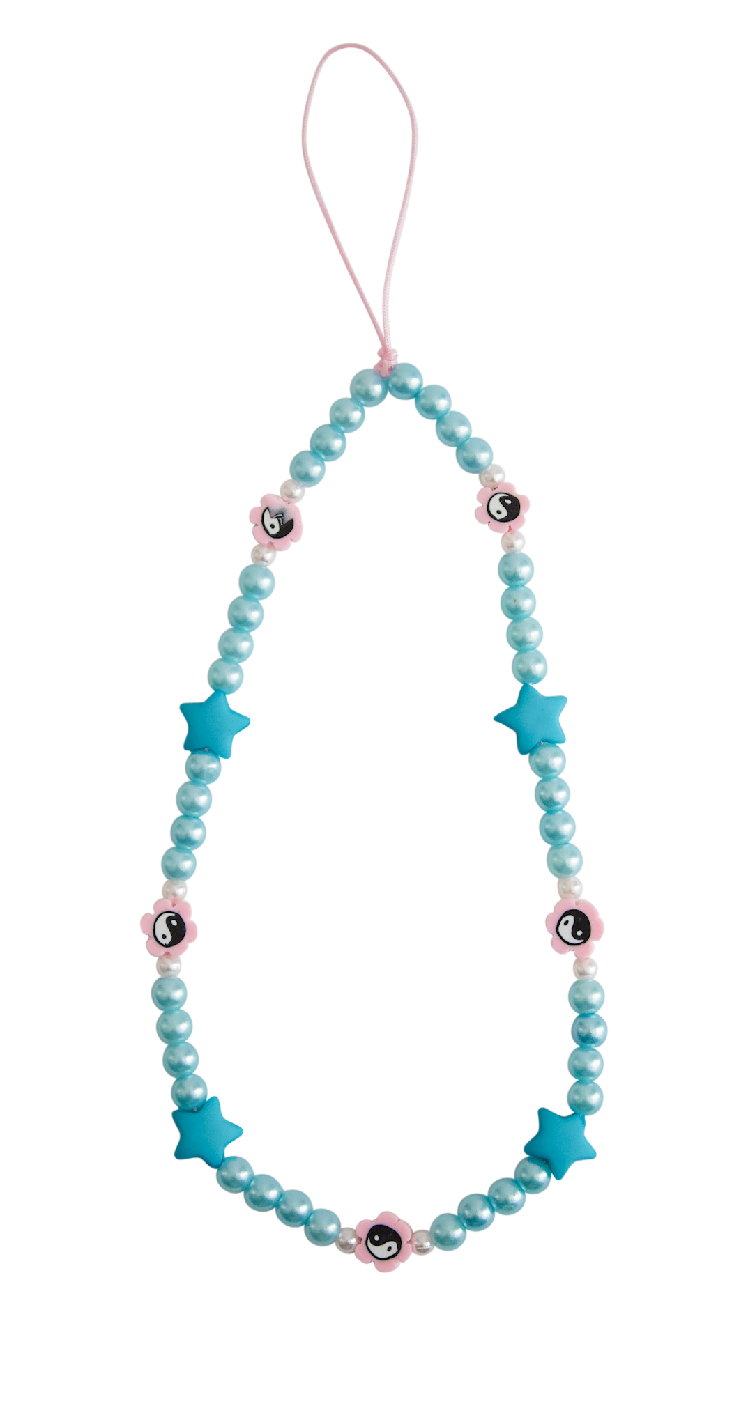 Phone Charm (Blue Yin Yang)